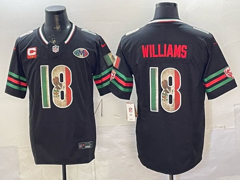 Men 2026 Chicago Bears #18 Williams black 3th generations Nike Limited NFL Jersey style 0054->chicago bears->NFL Jersey